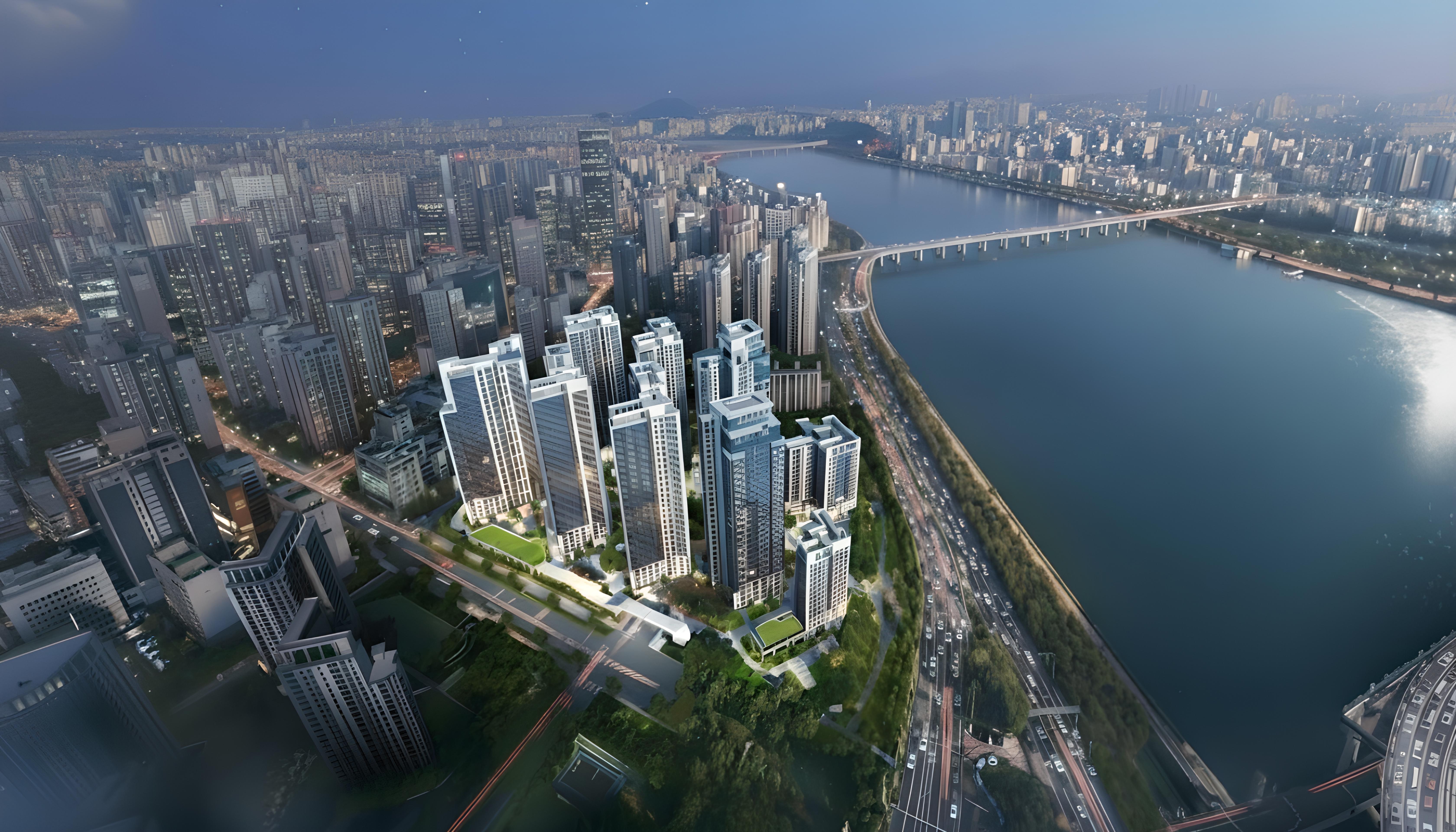 청담 르엘 항공뷰