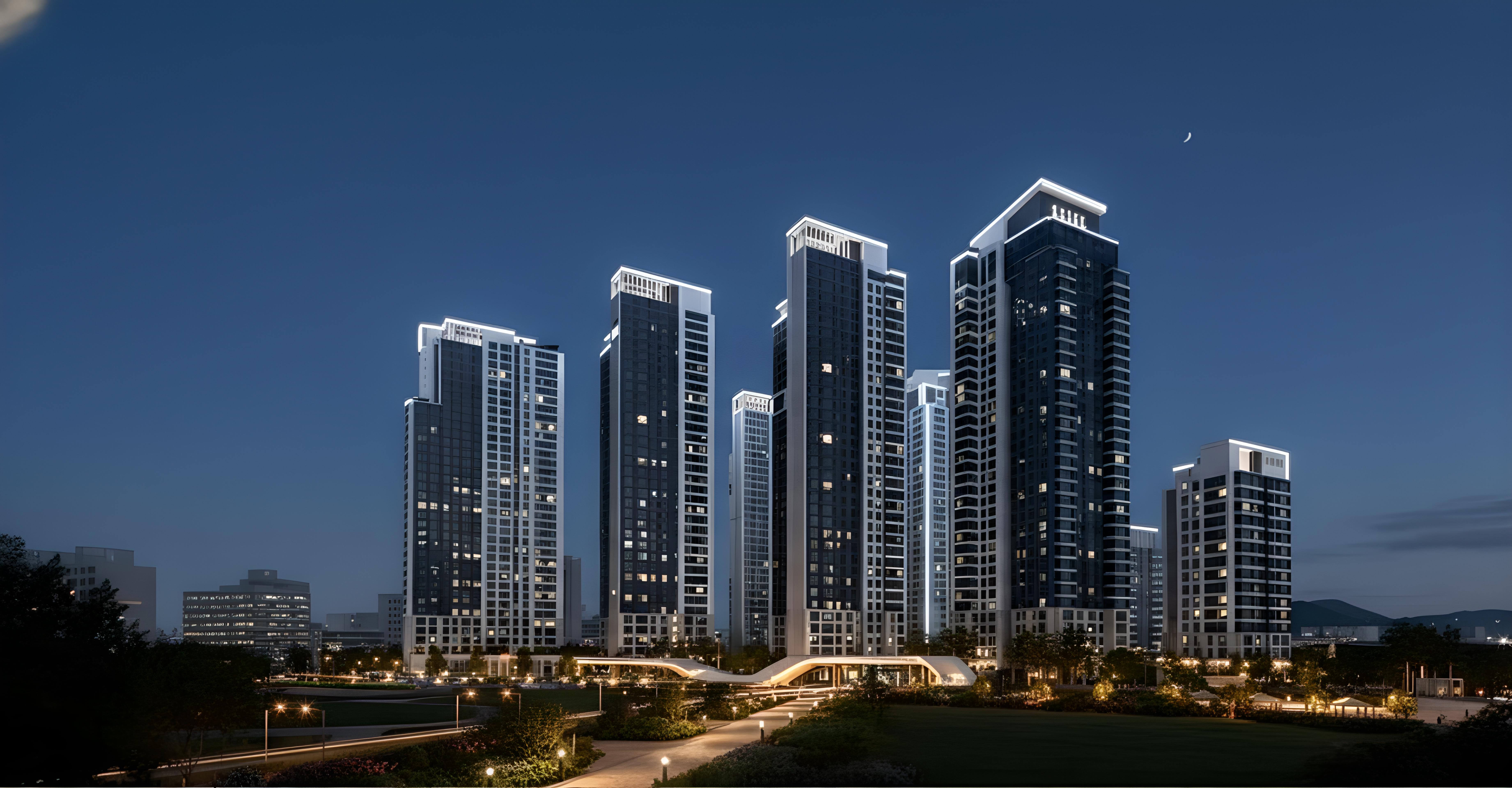 청담 르엘 정면 전경